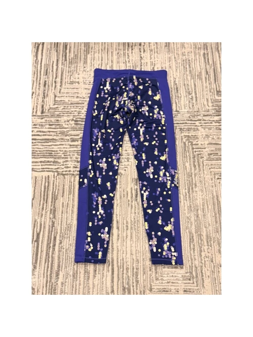 Under Armour women's small purple/neon full length leggings - Picture 6 of 6